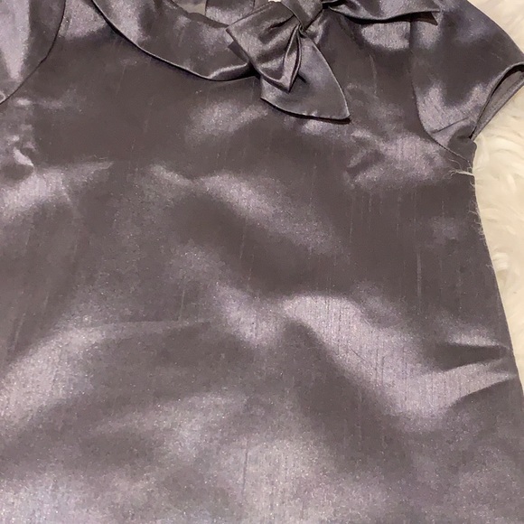 Janie and Jack girls size 4 metallic grey dress - Picture 11 of 15
